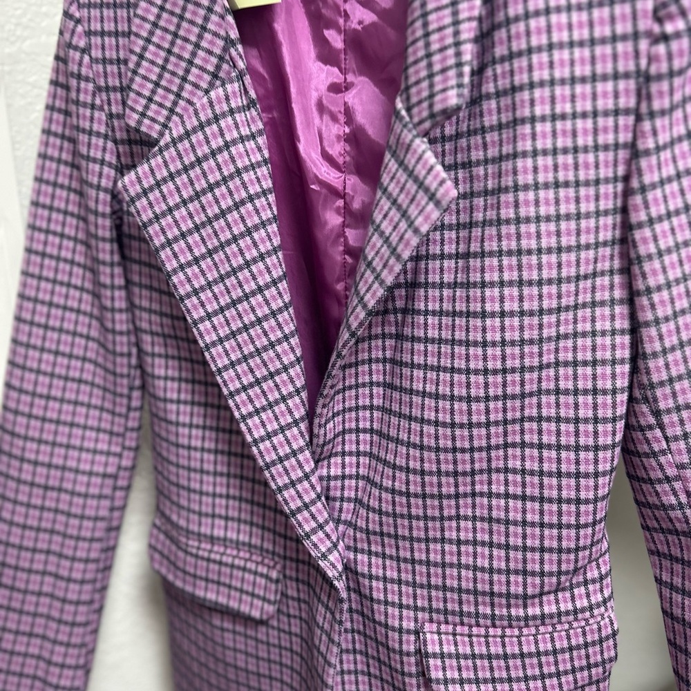 S&G Apparel Inc. Vibrant Pink Checkered Jacket